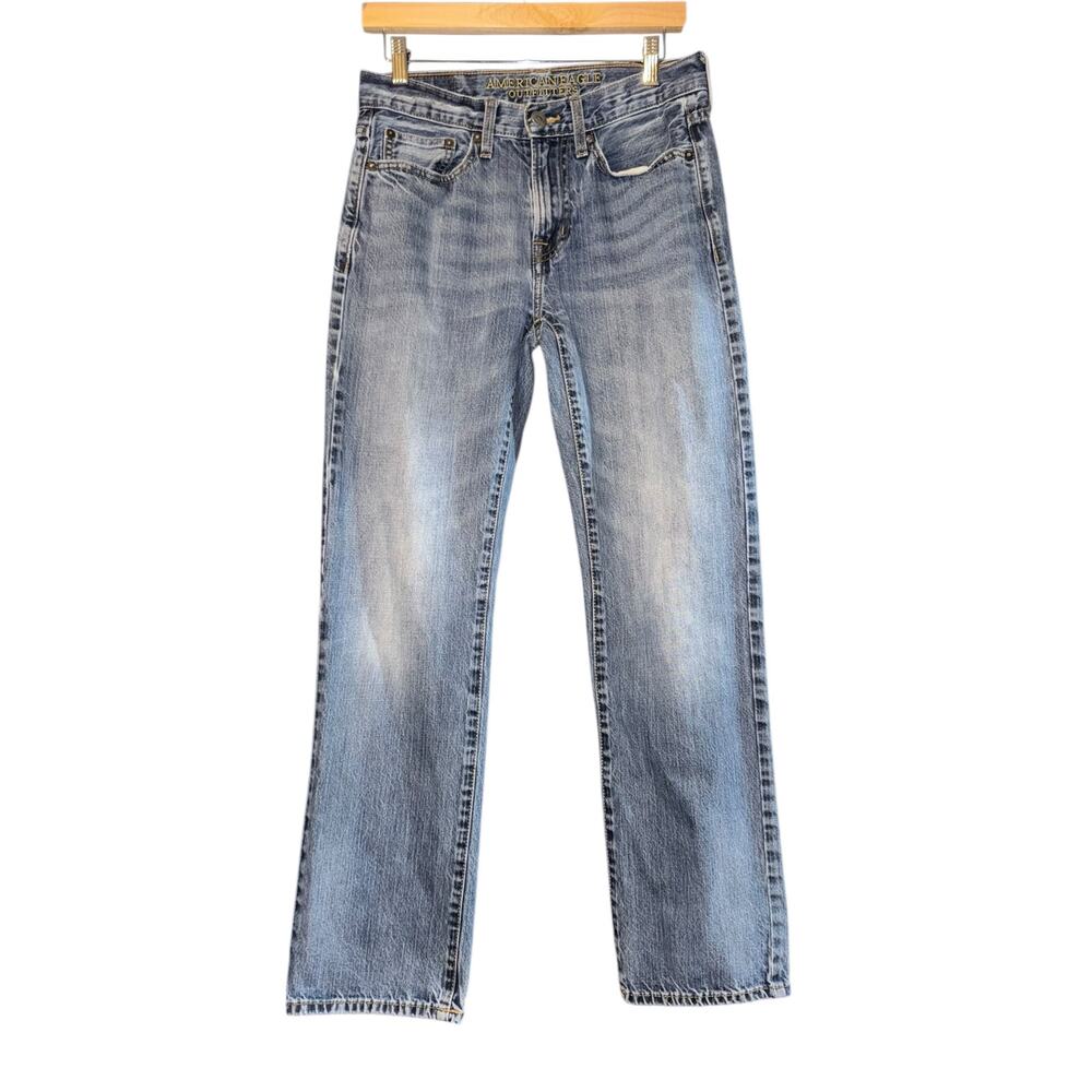 American‎ Eagle Original Straight Jeans Men's 28x30 Medium Wash Western Utility